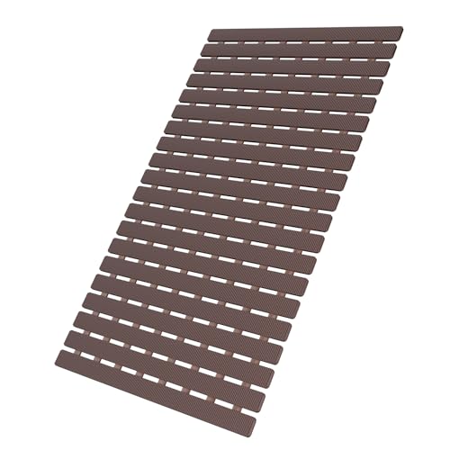 Bath Tub Shower Mat Non Slip Bathtub Mats for Bathroom Shower Floor Mat Bath Mats for Shower Tub Anti Slip Shower Mat with Drain Hole and Large Suction Cups