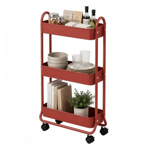 Slim Rolling Storage Cart
