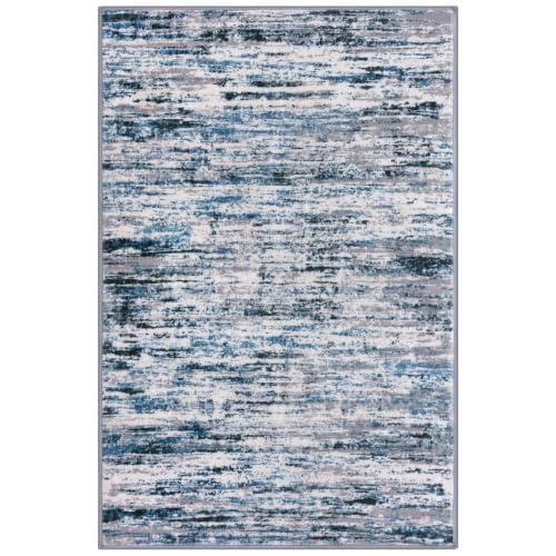 Washable Abstract Rug Non Slip