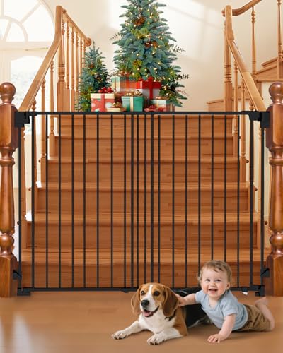 35 55" No Bottom Bar Baby Gates for Stairs