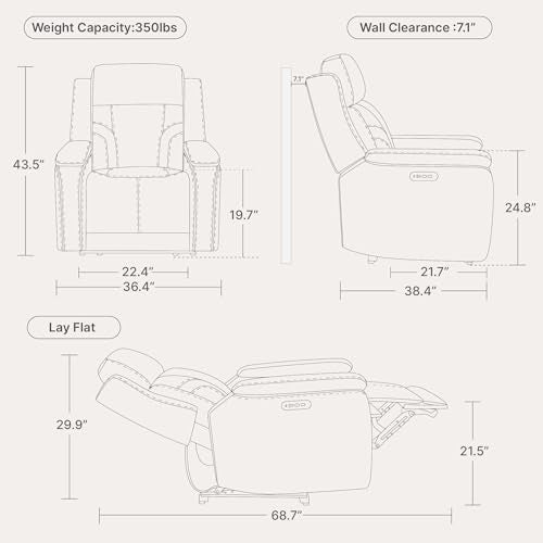 Genuine Leather Power Recliner Chairs