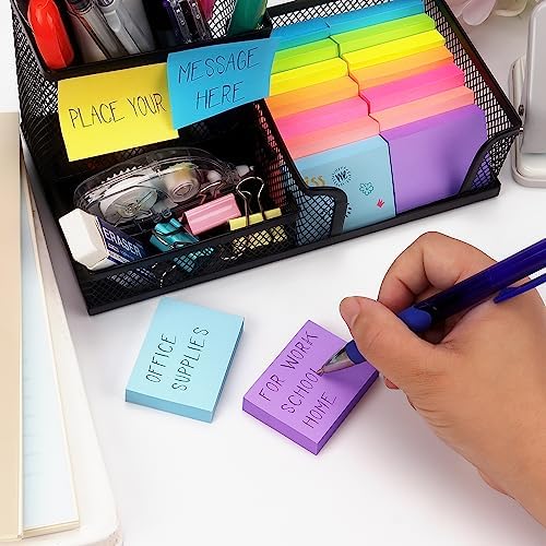 1.5x2 Sticky Notes Bright Colors Self