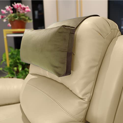 Neck Pillow for Recliner Head Pillow Adjustable Plush Pillow Neck Roll Non Slip Fleece Couch Neck Head Support Pillow for Travel Home Recliner Sofa Armchair