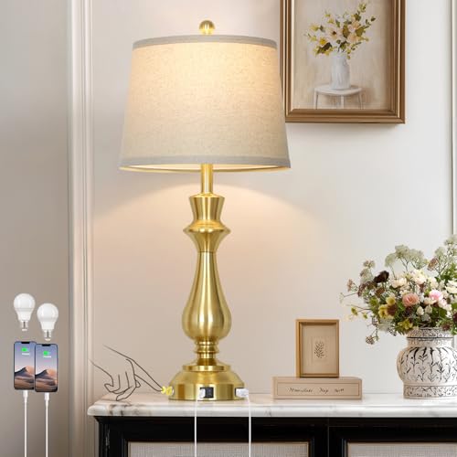 Set of 2 Modern Table Lamps for Living Room Bedroom