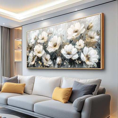 Wall Decor For Living Room Canvas Wall Art For Bedroom Office Print Artwork White Ink