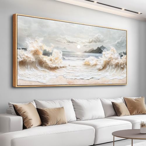 Canvas Wall Art for Living Room Large Wall Decor for Bedroom Landscape Painting of Elk Mountain Wall Pictures Office Restaurant Wall Decoration Modern Room Home Decor Wood Framed 20"X40"