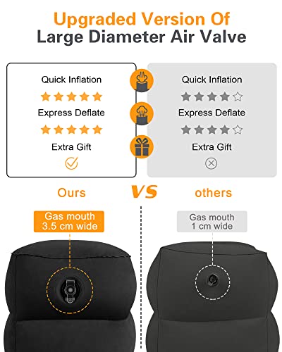 Inflatable Foot Rest Pillow for Travel