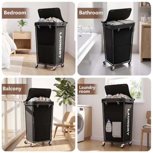 Laundry Basket with Wheels
