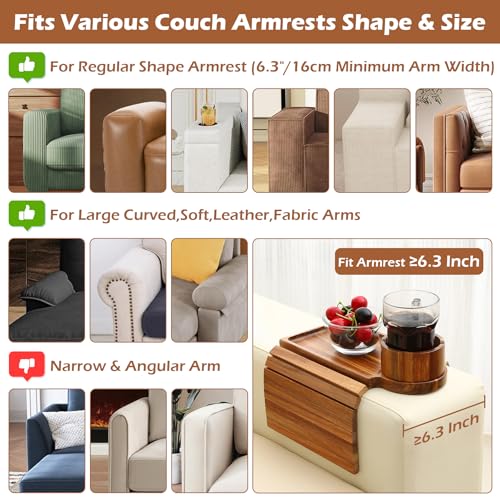 Couch Cup Holder Tray