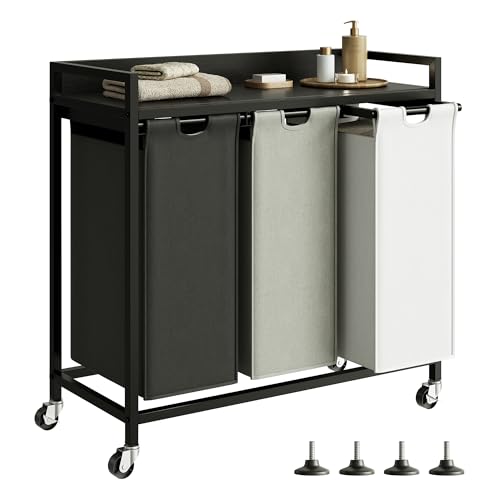 Laundry Hampers with Shelf and Pull