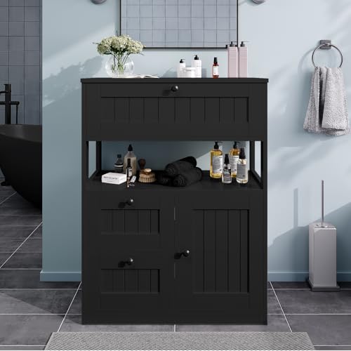Modern Bathroom Floor Storage Cabinet