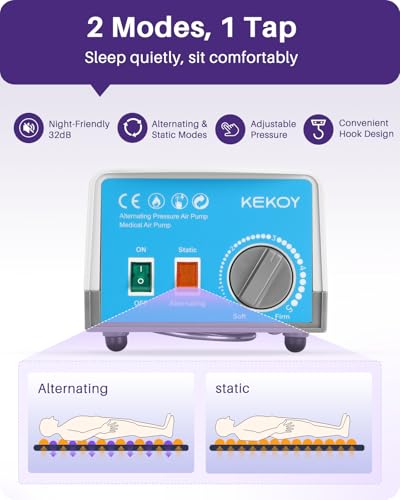 Alternating Air Pressure Mattress Pad for Recliner Chair