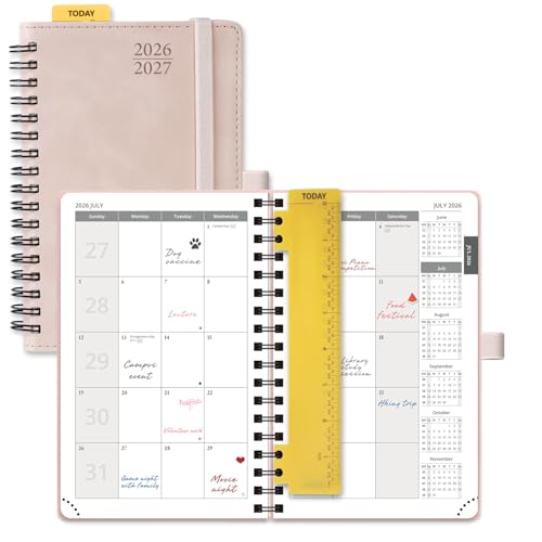 2026 2027 Monthly Planne 18 Month Calendar Agenda with Expense Tracker