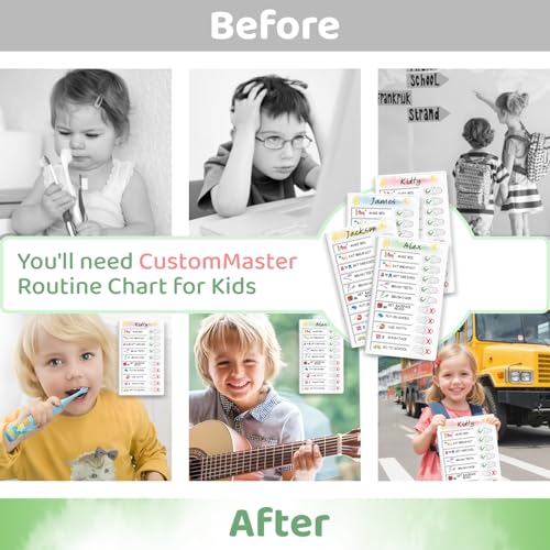 Upgraded Slider Dry Erase Chore Chart for Kids Multiple Kids
