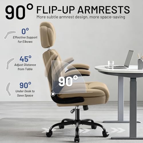 Office Chair Executive High Back Breathable Comfy Desk Chair with Lumbar Support