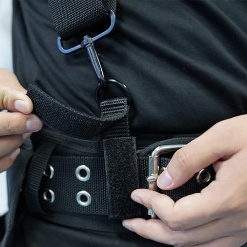 Tool Belt Suspenders Removable Padded Shoulder Work Suspenders with 4Pcs Attachment Loops