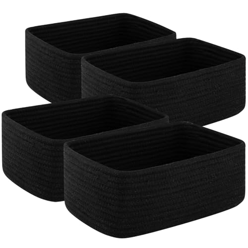 4 Pack Small Storage Shelf Baskets for Organizing