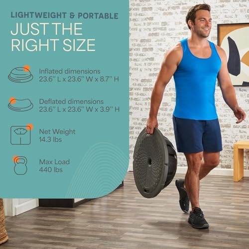 Horizon Half Balance Ball Trainer with 440 lb Capacity Stability
