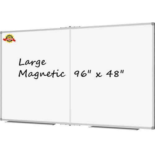 Magnetic 96" x 40" Large Dry Erase Board Whiteboard