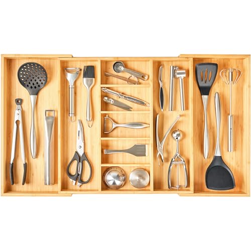 Extra Large Expandable Kitchen Drawer Organizer