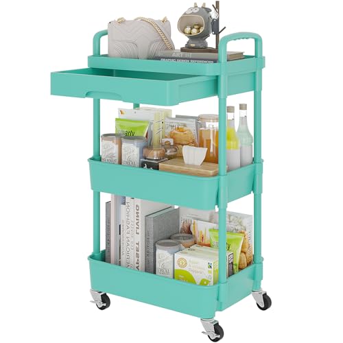 Utility Cart with Drawer & Wheels