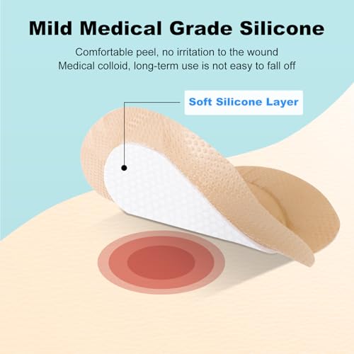 Silicone Foam Dressing with Border for Sacrum