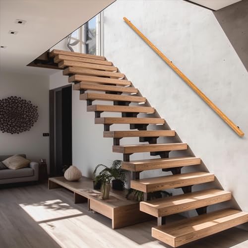 Wood Stair Handrails Wall Mount