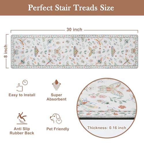 Animal Print Non Slip Stair Treads 15 Pack