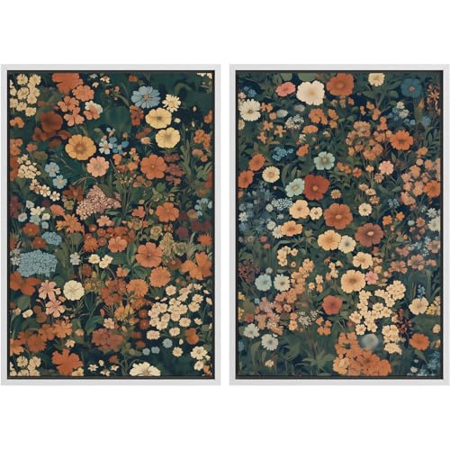 Framed Canvas Print Wall Art Modern Abstract Longhorn Cow Neutral Black Beige Western Cattle Illustrations Modern Art Decorative for Living Room