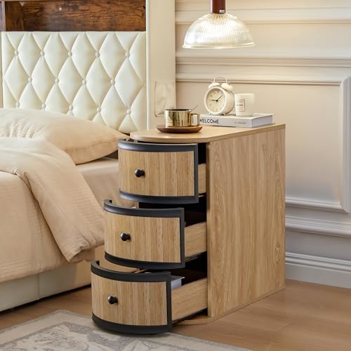 End Table with Charging Station for Couch