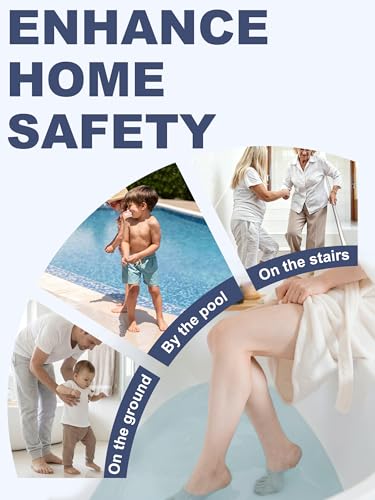 Round Non Slip Bathtub Stickers with Scraper
