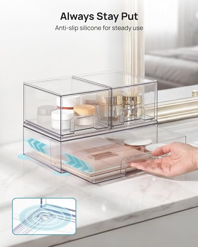 Stackable Storage Drawers Set