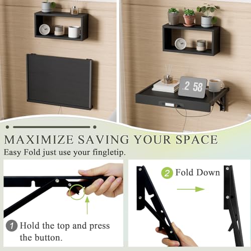 Wall Mounted Bedside Shelf