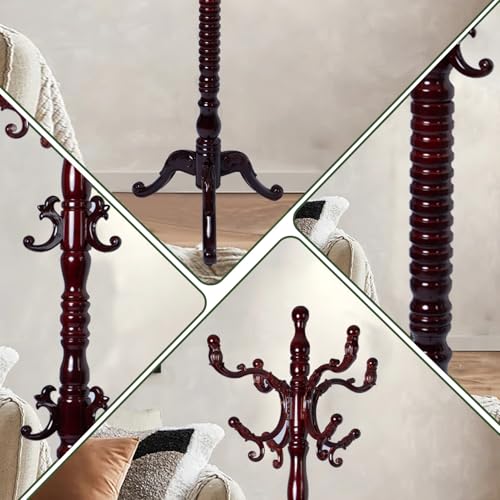 73" Wooden Coat Rack Stand