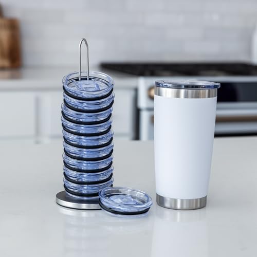 Tumbler Lid Organizer for Cabinet & Countertop