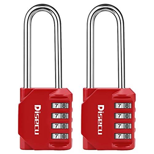 4 Digit Long Shackle Combination Lock