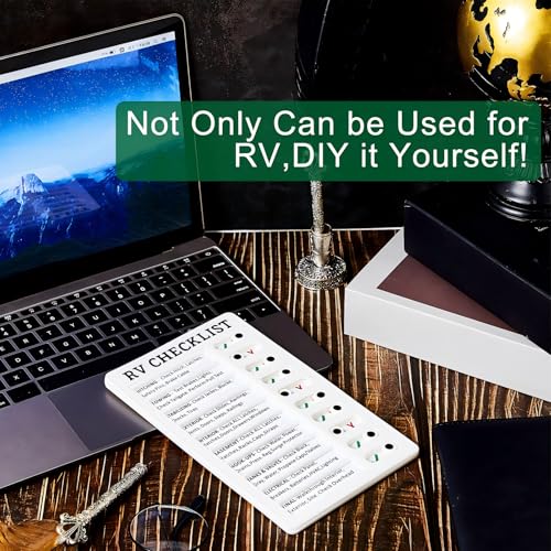 Rv Checklist Board to Do List Boards Plastic Chore Chart Memo Checklist Boards with Slider Portable Daily Affairs Detachable Schedule Planner for Home Office Check Items Accessories