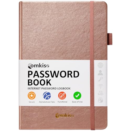Password Book with Individual Alphabetical Tabs Laminated