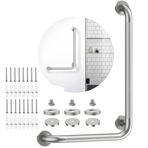 L Shaped Bathroom Grab Bars
