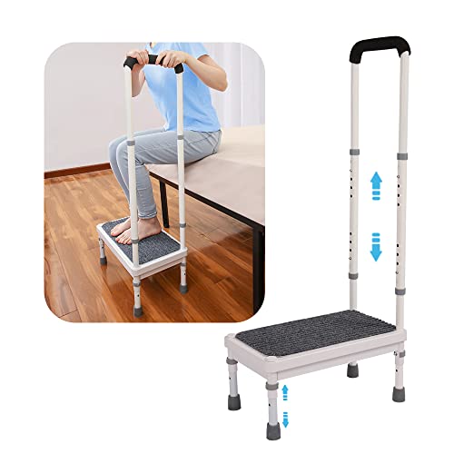 Medical Step Stool with Handle for Elderly Seniors SUV Car Steps 400lb Stepping Stool
