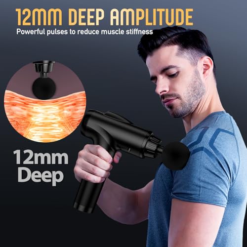 Massage Gun Deep Tissue 30 Speeds 9 Attachments Handheld