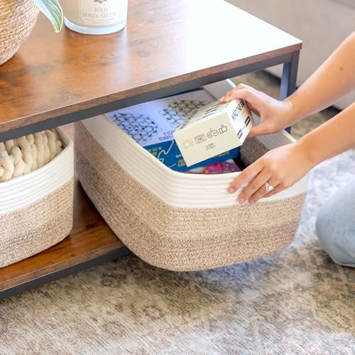 Storage Baskets 16.8" x 13" x 7.6" Bins 3