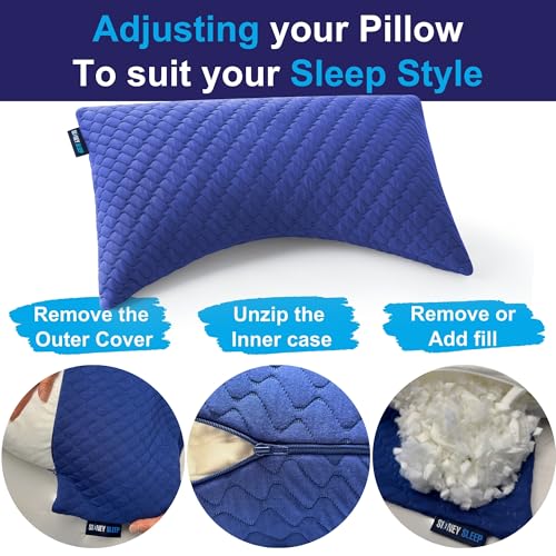 Side and Back Sleeper Pillow for Neck and Shoulder Pain Relief