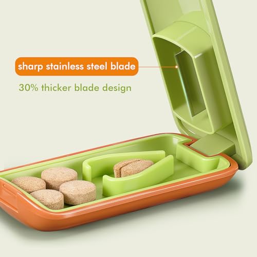Pill Cutter Sharp & Durable Silicone Pill Splitter