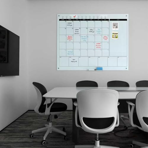 Magnetic Glass Writeboard Tempered Glass Dry Erase Boards Wall Mounted Frameless Whiteboard Bulletin Message Boards