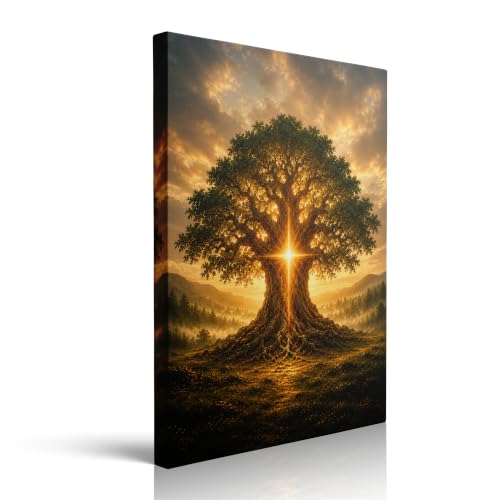 Framed Flower Landscape Canvas Wall Art Ready to Hang