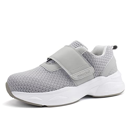Women Diabetic Shoes with Adjustable Closure Orthopedic Walking Shoes for Edema Plantar Fasciitis Bunions Arthritis Swollen Feet