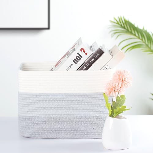 3 Pack Cotton Rope Shelf Storage Baskets