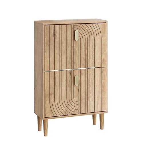 Shoe Cabinet with 2 Flip Drawers
