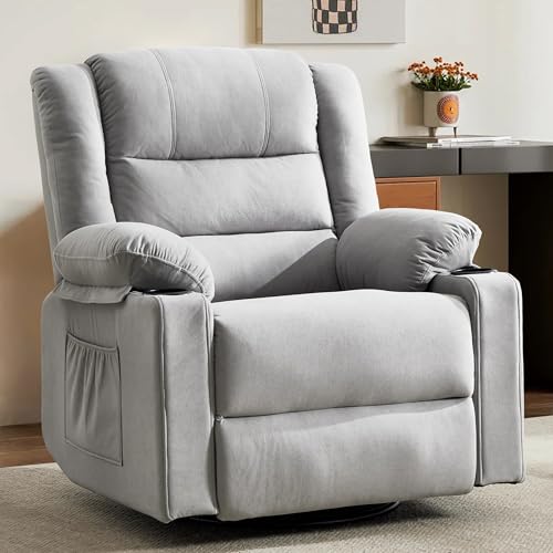 360°Swivel Rocker Recliner Chair for Adults